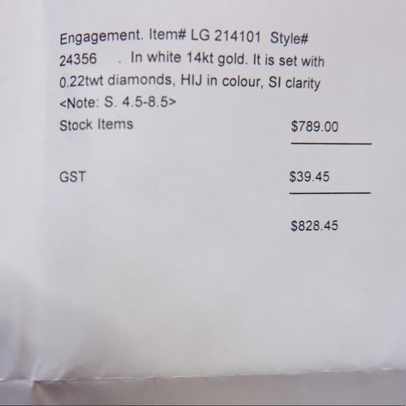 SPENCE 0.22 DIAMOND PROMISE/ENGAGEMENT RING - Picture 9 of 9